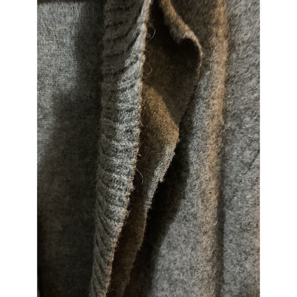 Katherine Barclay Womens Wool Blazer Sz S Gray Button Layer Belt Cardigan Career - Picture 11 of 16